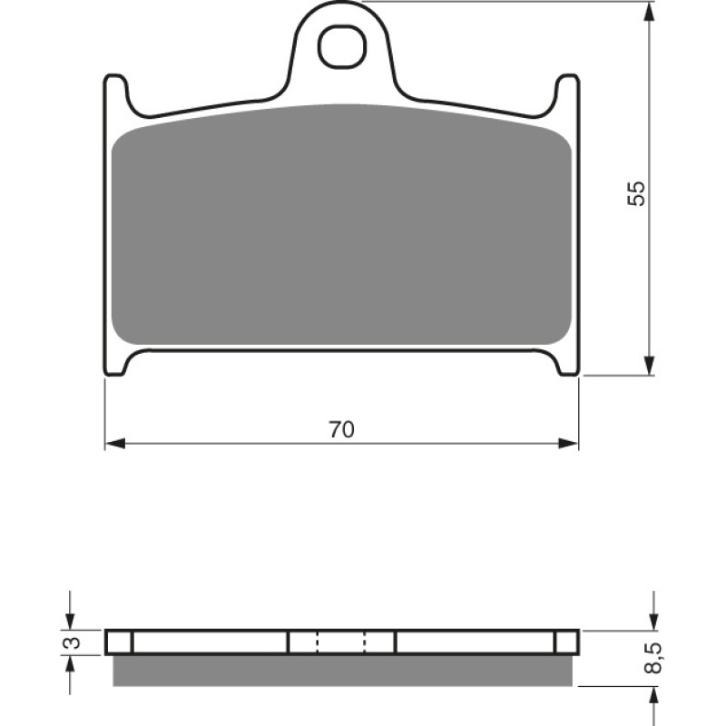 Goldfren Brake Pads 017 Ceramic carbon AD