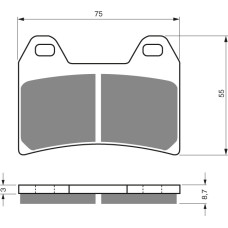 Goldfren Brake Pads 141 Ceramic Carbon S3
