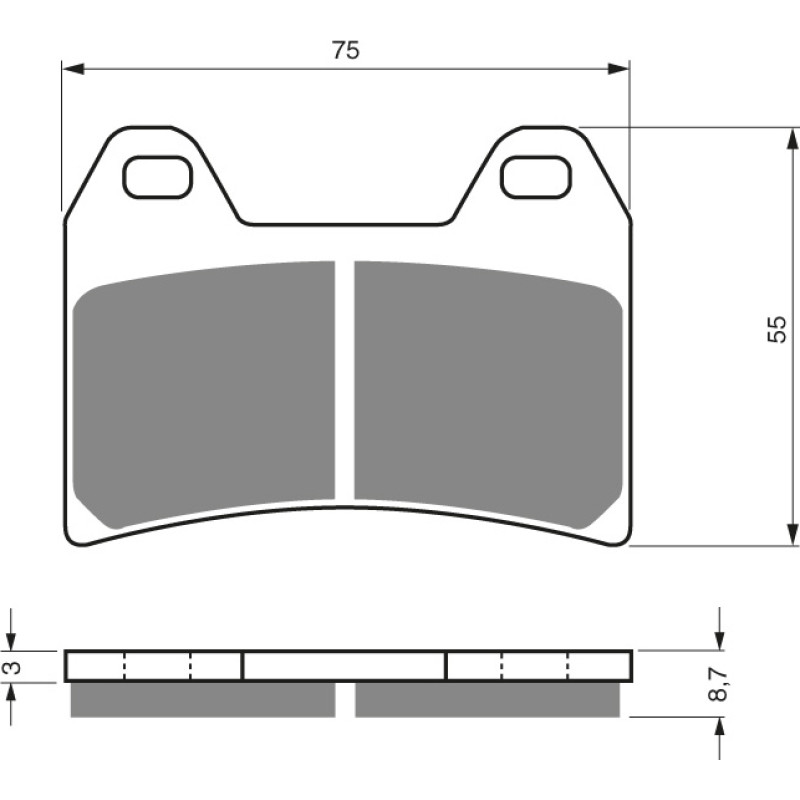 Goldfren Brake Pads 141 Ceramic Carbon S3