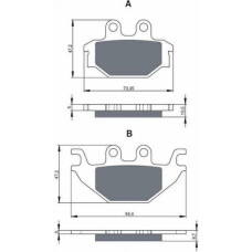 Goldfren Brake Pads 230 Ceramic carbon AD