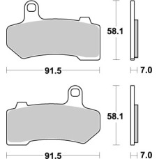 SBS Brakepads Sintered rear