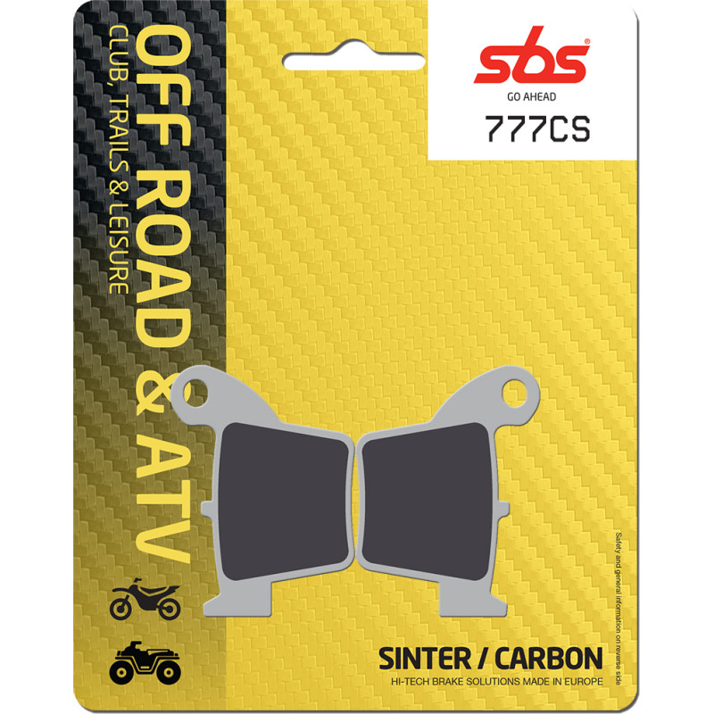 SBS Brakepads Carbon Silver