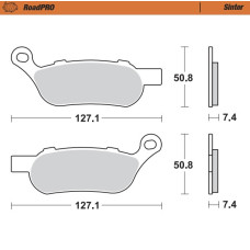 Moto Master Moto-Master Brakepads RoadPRO Sinter rear