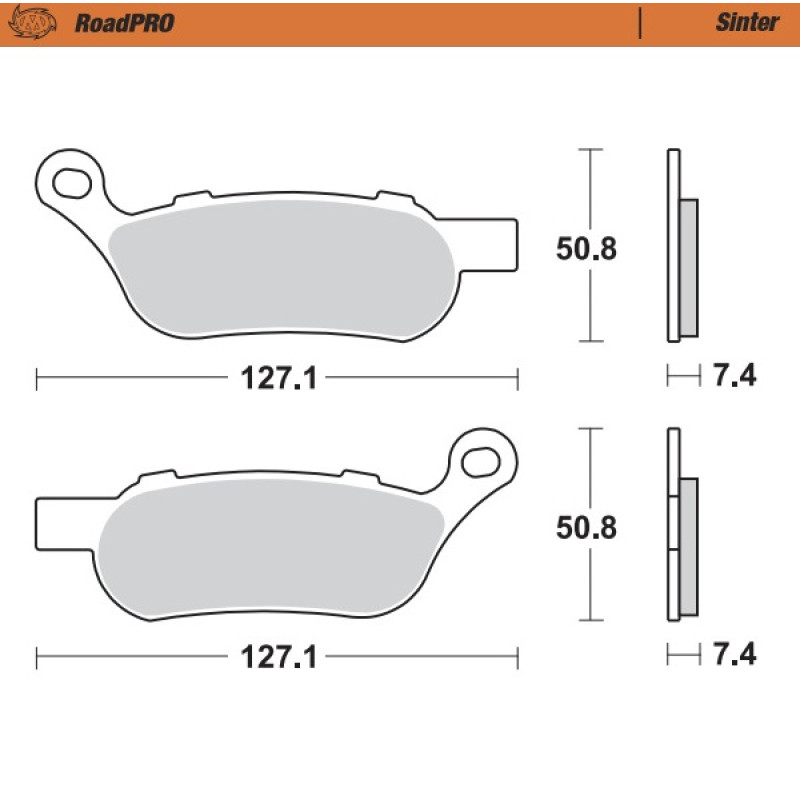 Moto Master Moto-Master Brakepads RoadPRO Sinter rear