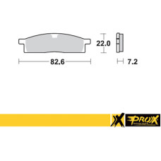Prox Front Brake Pad YZ80/85 '93-23 + TT-R125 '00-17