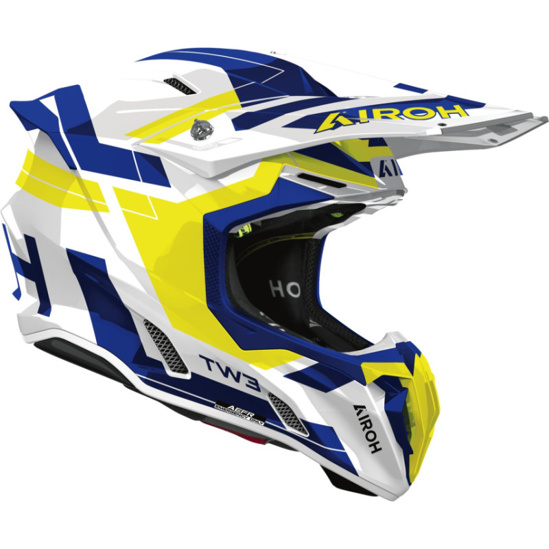 Airoh Helmet Twist 3 Dynasty Blue/Yellow gloss