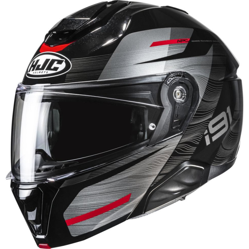 HJC Helmet i91 Dusk Black/Gray/Red MC1