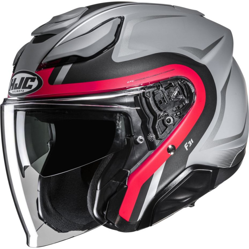 HJC Helmet F31 Bask Red/Gray MC1SF