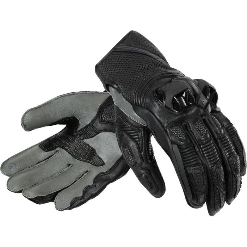 Rebelhorn ST SHORT BLACK GREY MOTORCYCLE GLOVES