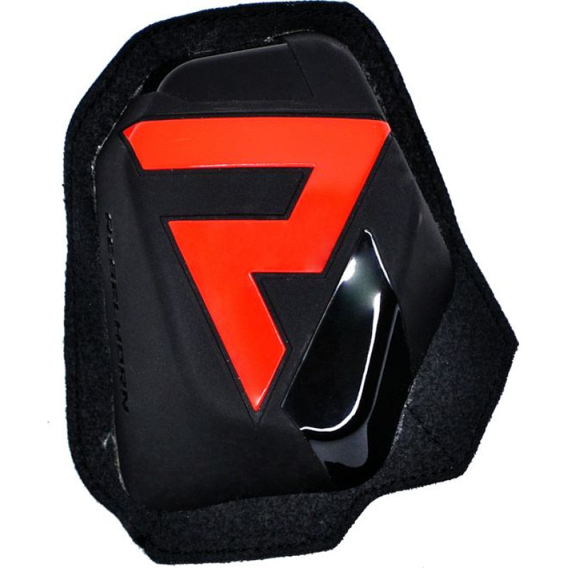 Rebelhorn KNEE SLIDERS (VELCRO) BLACK FLUO RED
