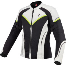 Rebelhorn FLUX WOMEN BLACK ICE FLUO YELLOW TEXTILE MOTORCYCLE JACKET WXXS