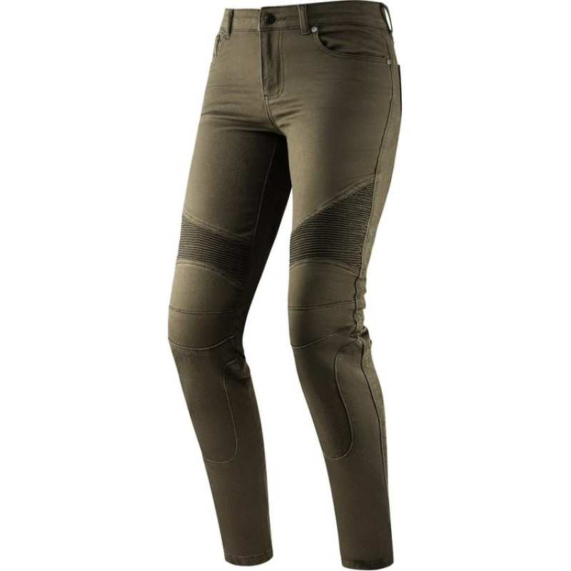 Rebelhorn VANDAL WOMEN TWILL OLIVE MOTORCYCLE JEANS 24/30