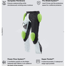 Rebelhorn RANGE GREY BLACK RED TEXTILE MOTORCYCLE PANTS