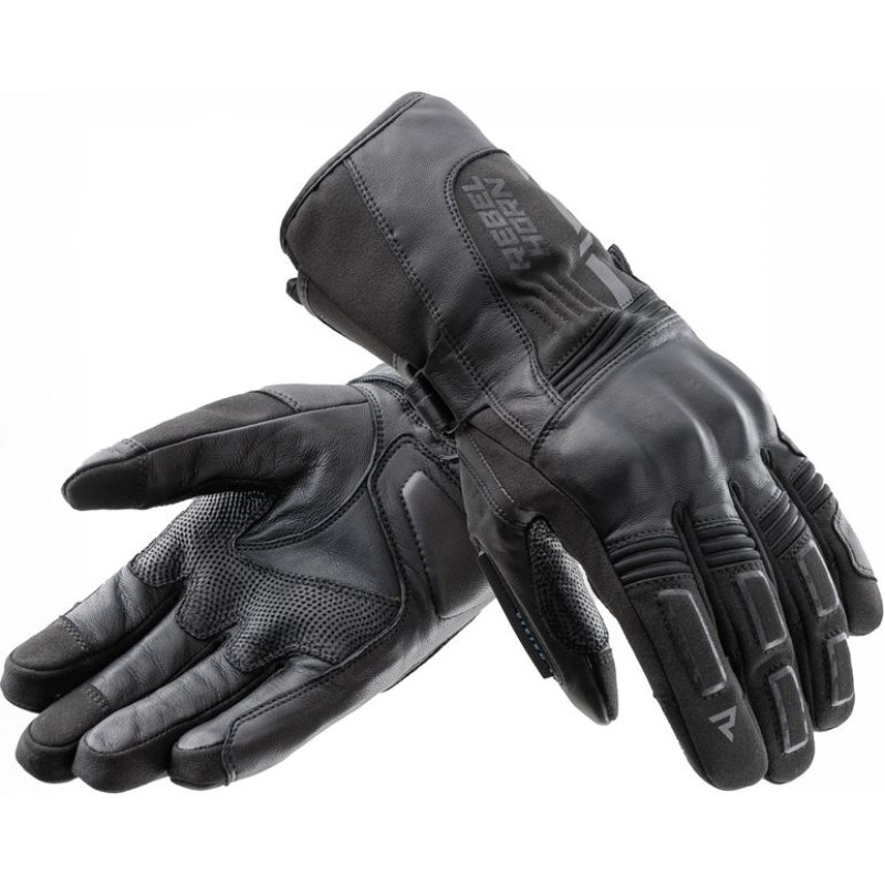 Rebelhorn TRACER BLACK MOTORCYCLE GLOVES