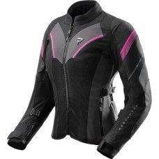 Rebelhorn HIFLOW 5 WOMEN BLACK GREY FLUO PINK TEXTILE MOTORCYCLE JACKET WXS