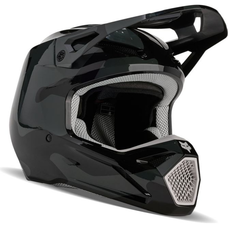 FOX V1 BNKR HELMET BLACK CAMO
