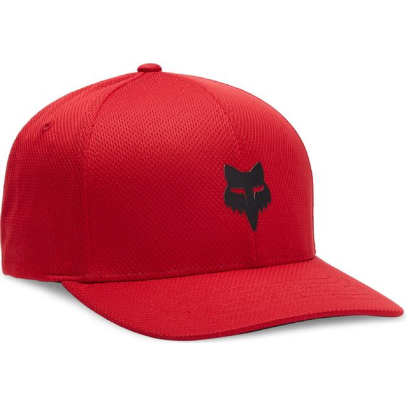 FOX Head Tech Flexfit Hat Flame Red