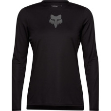 FOX BICYCLE SHIRT LONG-SLEEVED FOX LADY RANGER HEAD BLACK