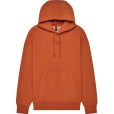 FOX HOODIE FOX FOX WORDMARK OVERSIZED FLEECE PO COGNAC