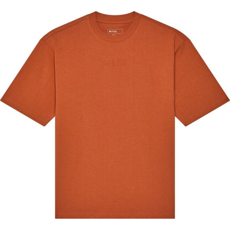 FOX T-SHIRT FOX WORDMARK OV CHOCOLATE