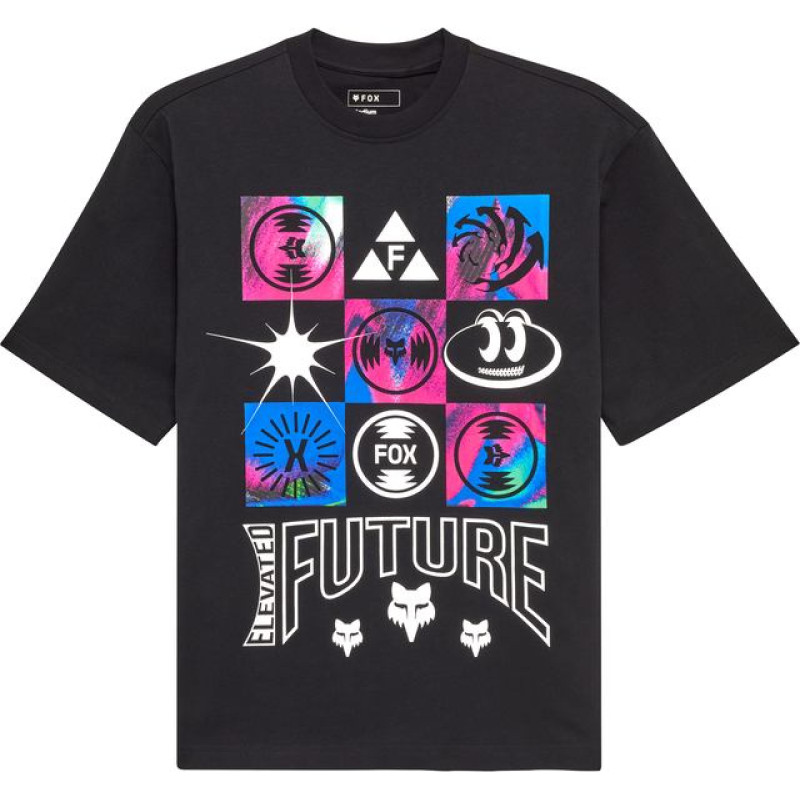 FOX T-SHIRT FOX IMAGE COSMO MW OVERSIZED 1 BLACK