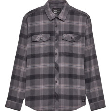 FOX SURVIVALIST CORE FLANNEL LONG SLEEVE SHIRT DARK SHADOW