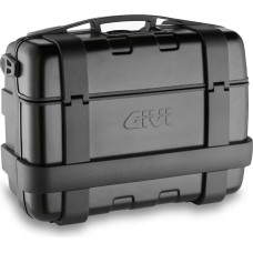 Givi 46 litre blackline top-case black with aluminium finish with top opening
