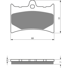 Goldfren Brake Pads 019 Ceramic Carbon AD