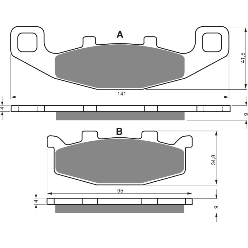 Goldfren Brake Pads 013 Ceramic Carbon S3