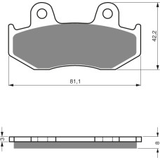 Goldfren Brake Pads 079 Ceramic carbon AD
