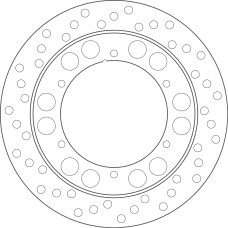 Goldfren Brake disc yd282 hd150 id132 t5 1/4