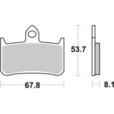 SBS Brakepads Dual Carbon