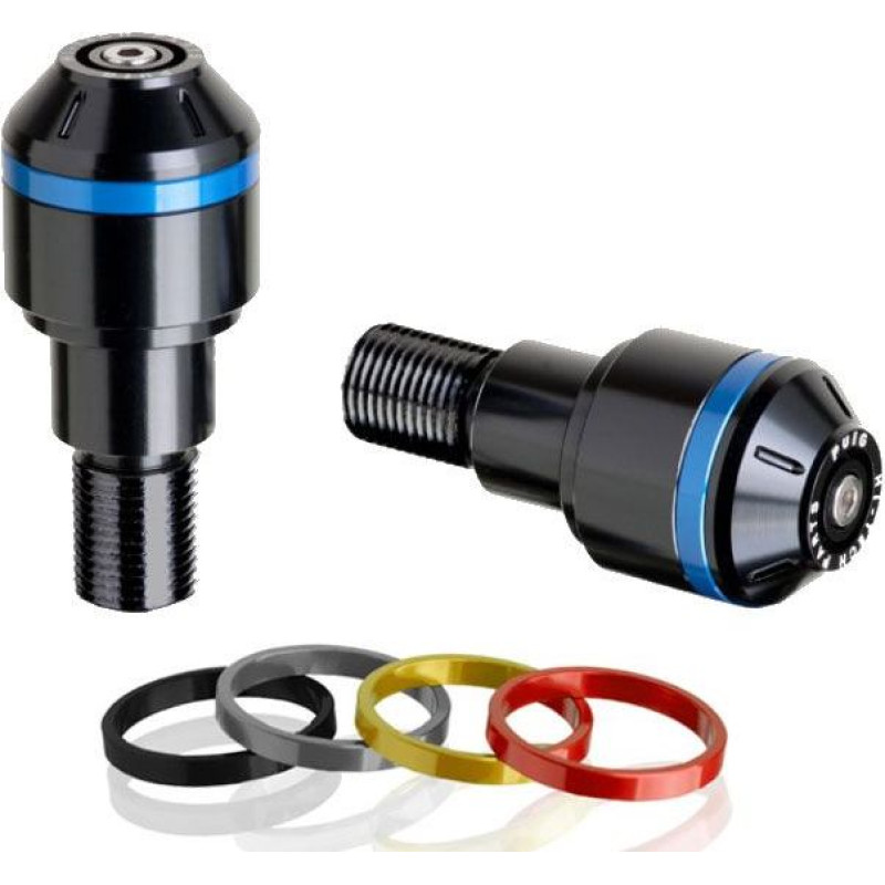 Puig Bar End Aluminum Short W/Rings For Handlebar