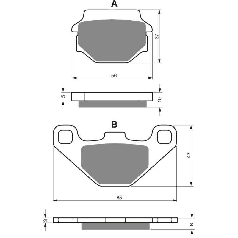 Goldfren Brake Pads 005 Ceramic Carbon AD
