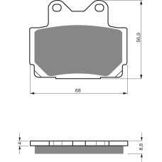 Goldfren Brake Pads 067 Ceramic Carbon S3