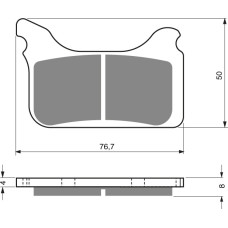 Goldfren Brake pads 231 Ceramic Carbon AD