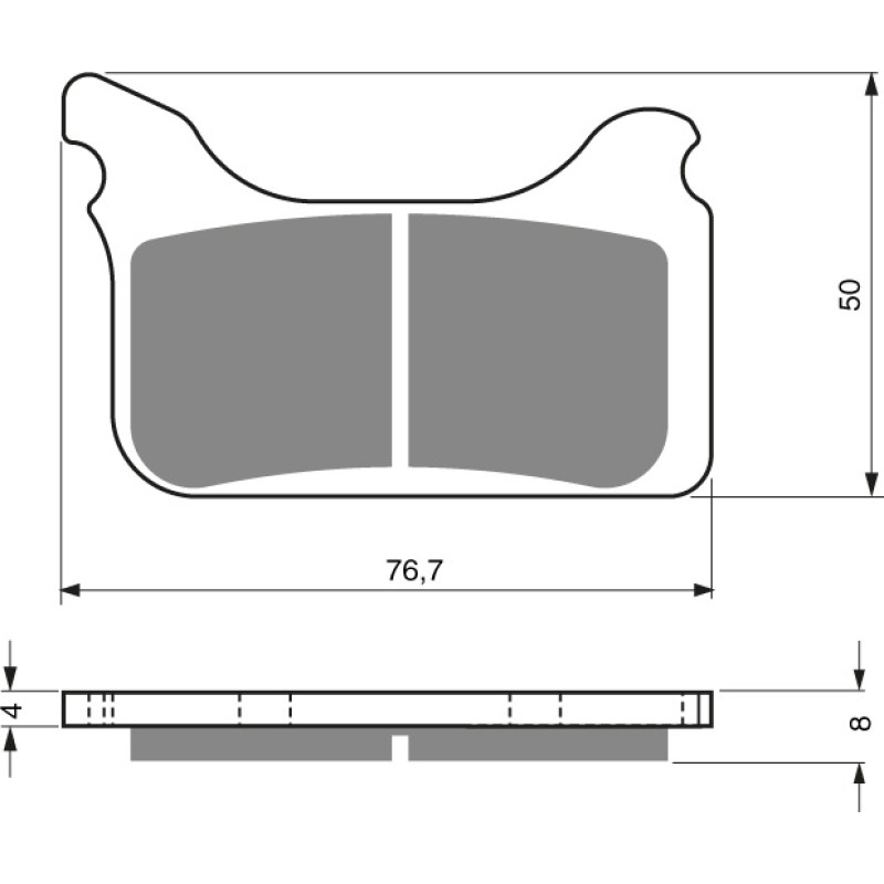 Goldfren Brake pads 231 Ceramic Carbon AD