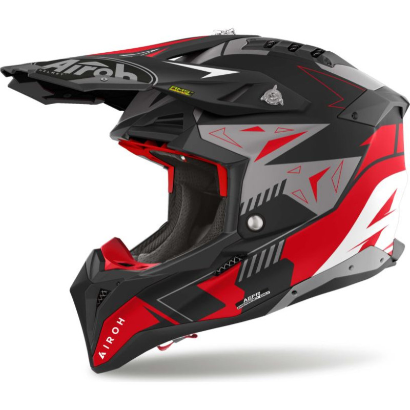 Airoh Helmet Aviator 3 Spin Red Matt L