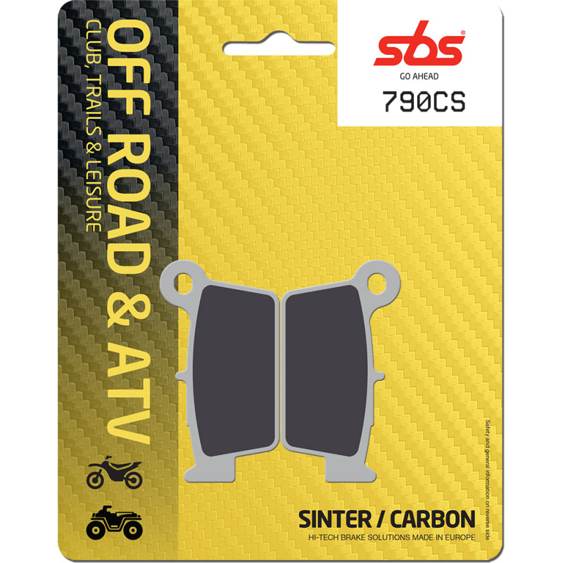 SBS Brakepads Carbon Silver