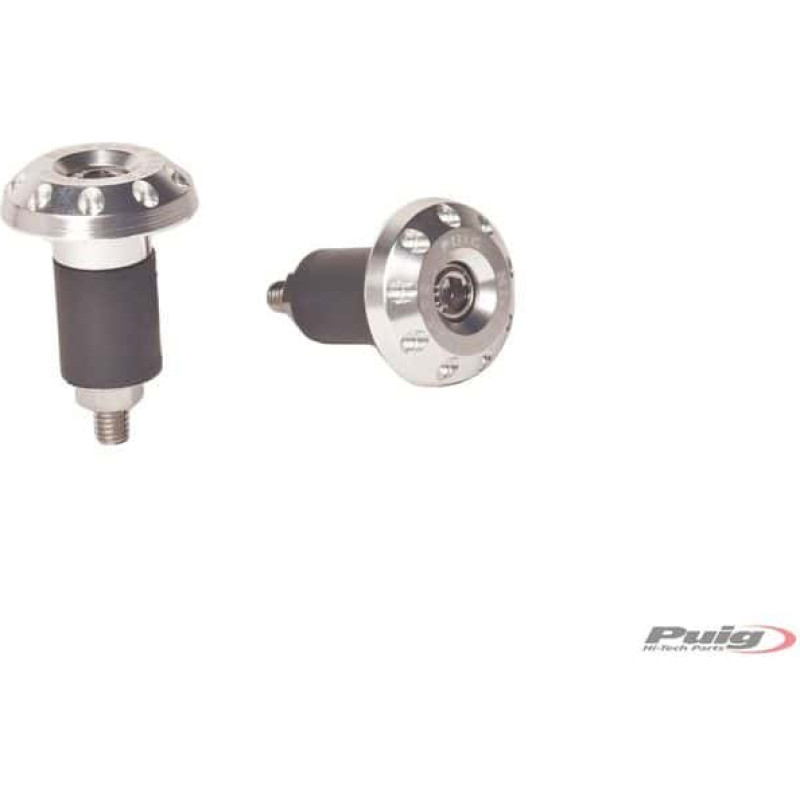 Puig Bar Ends Aluminium Race Universal C/Silver 13-18mm