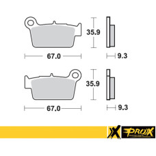 Prox Rear Brake Pad KX250F/450F '04-23 + RM-Z250/450 '04-23
