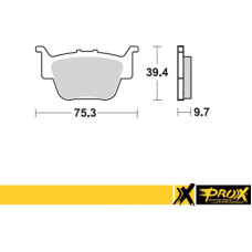 Prox Rear Brake Pad TRX450R '04-14
