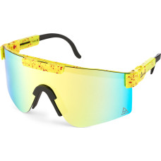 Amoq Comet Sunglasses Yellow Splash - Orange Mirror
