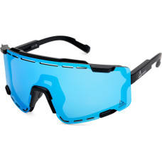 Amoq Align Performance Sunglasses Black - Ice Blue Mirror