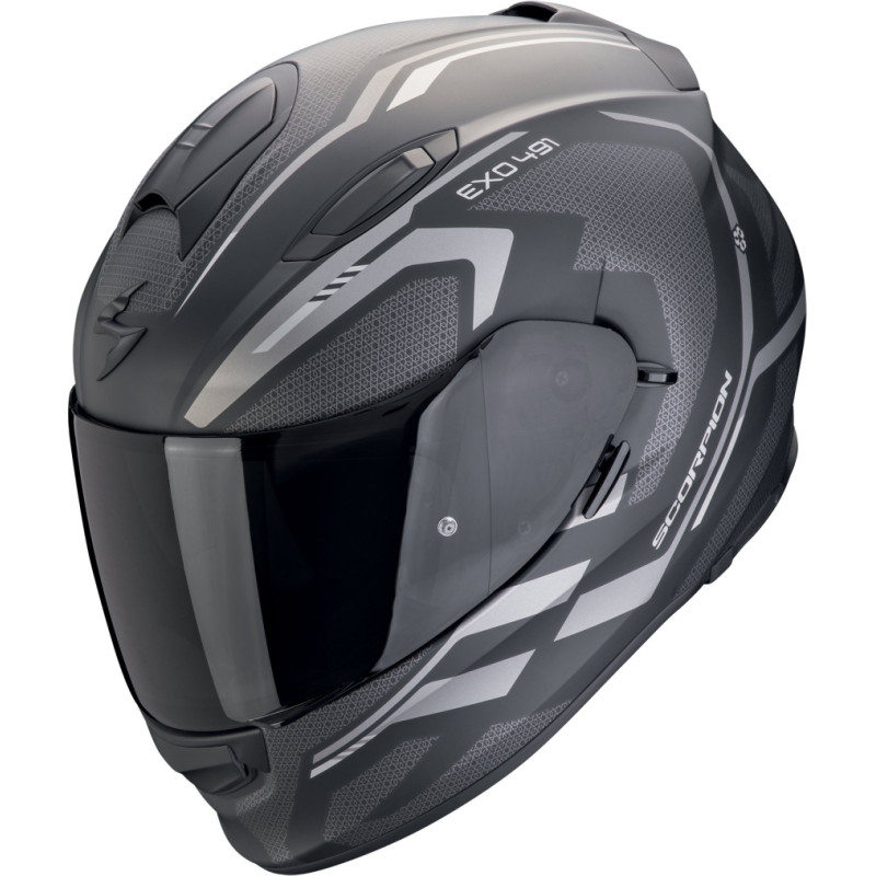 Scorpion Helmet EXO-491 KRIPTA Matt Black-Silver