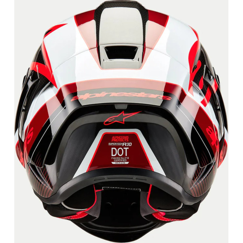Alpinestars Helmet Supertech R10 Team Black/Carb/Red/White