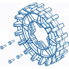 Camso Sprocket 18 teeth 4s, 4 bolt 3/8-16x 1 1/4