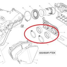 Sno-X Air intake adapter Ski-Doo 600/800 Ptek