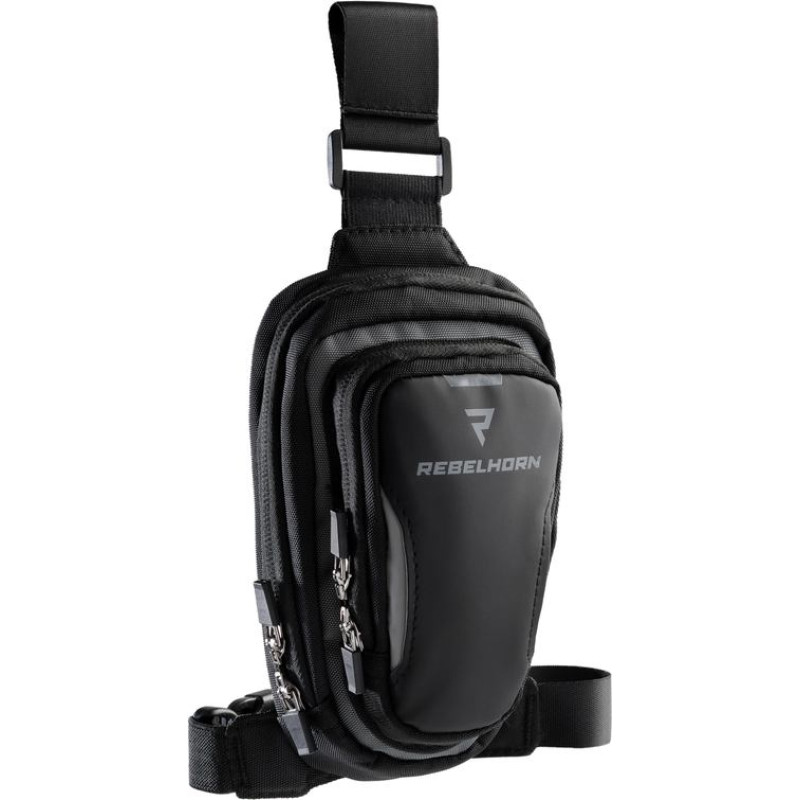 Rebelhorn REBELGORN HIP 2 BLACK GREY LEG BAG