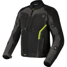 Rebelhorn BORG BLACK DARK GREY FLUO YELLOW TEXTILE MOTORCYCLE JACKET